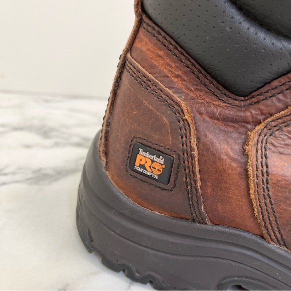 Timberland PRO Men's Titan 6 Inch Alloy Safety Toe Leather Work Boots Size 8 - Picture 8 of 13